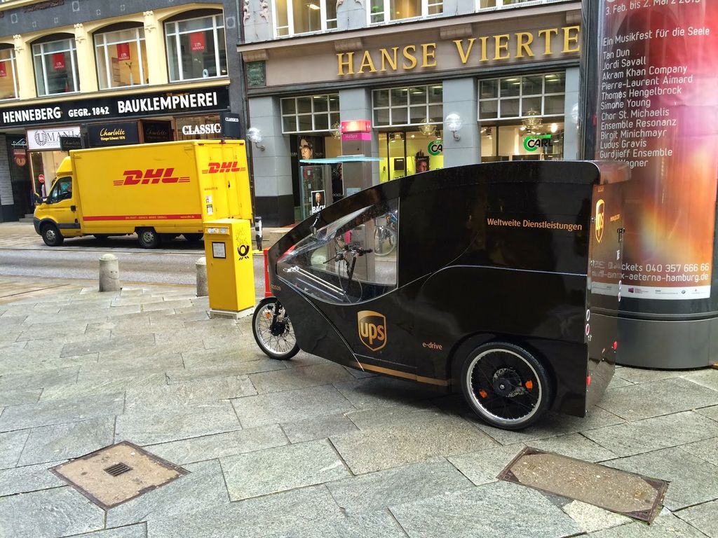 Fahrrad statt LKW 3satBericht über UPS Modellprojekt