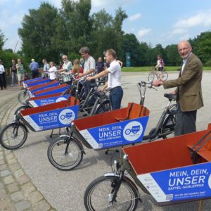 Projektstart TINK in Norderstedt, Foto cargobike.jetzt