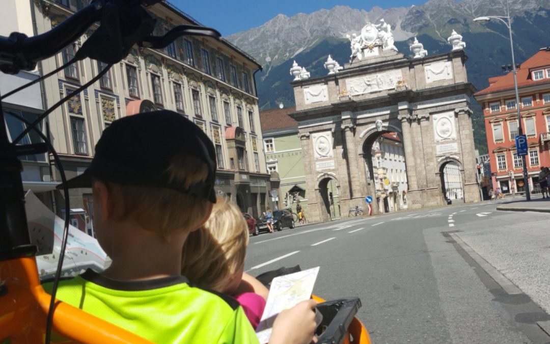 Städteurlaub mit Kids und Cargobike Sharing in Innsbruck