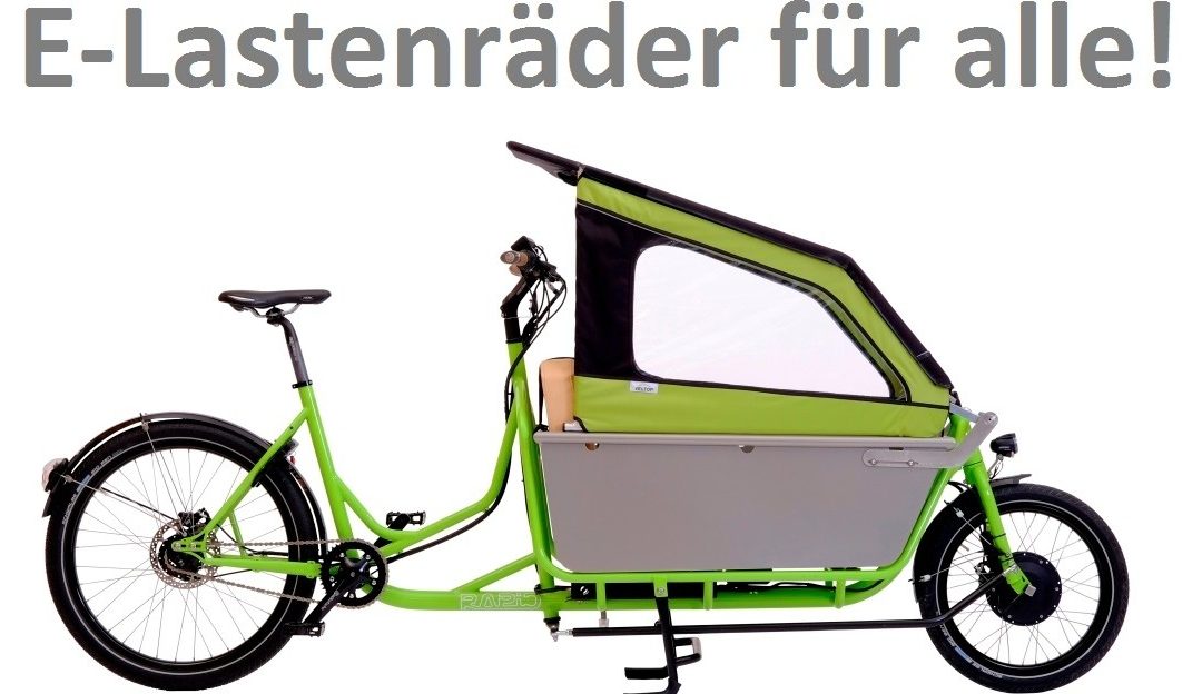 Jetzt auch in NRW und Stuttgart: Kaufprämien für Cargobikes
