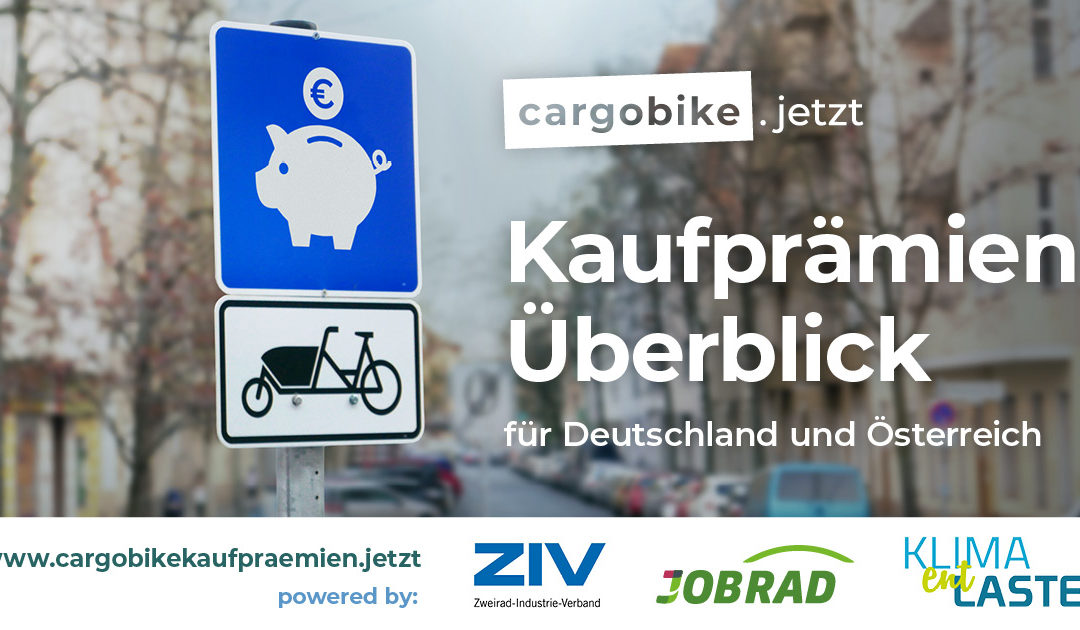 Relaunch: Überblick Cargobike-Kaufprämien