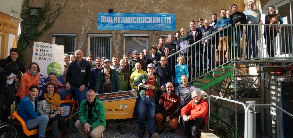 Gruppenbild Forum Freie Lastenräder in Augsburg 2019