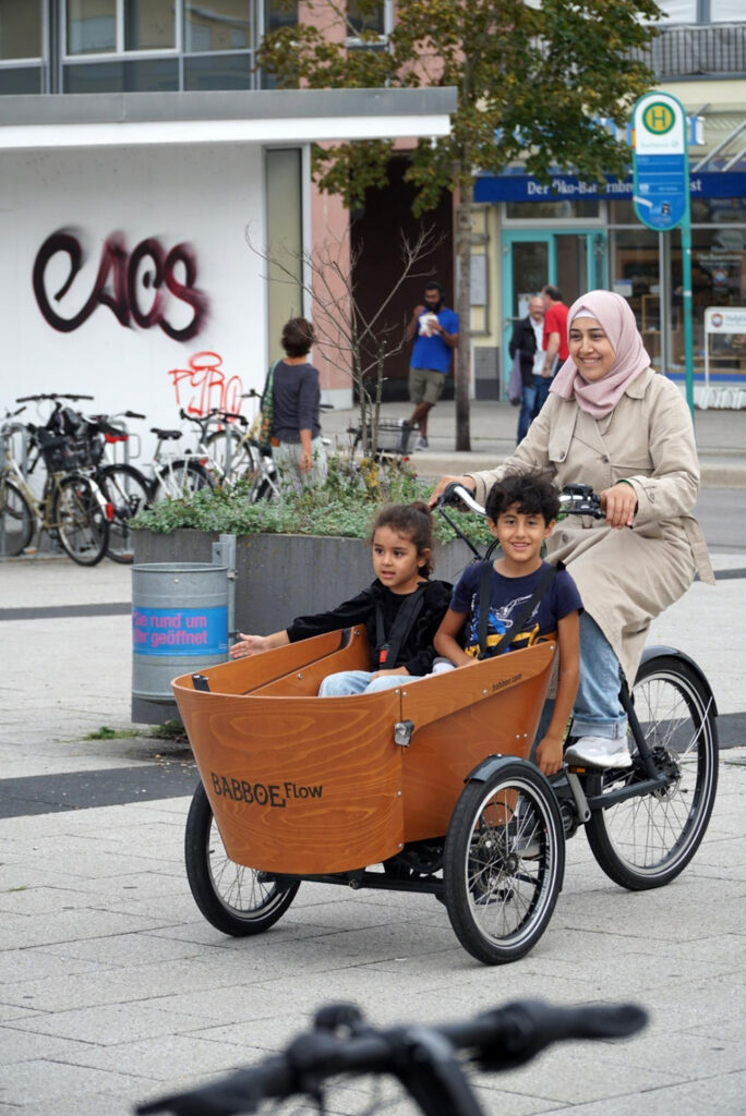 Cargobike Roadshow in Fürstenfeldbruck, Lastenrad von Babboe