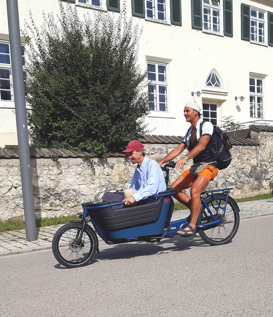 Cargobike Roadshow in Murnau, Lastenrad von Winora