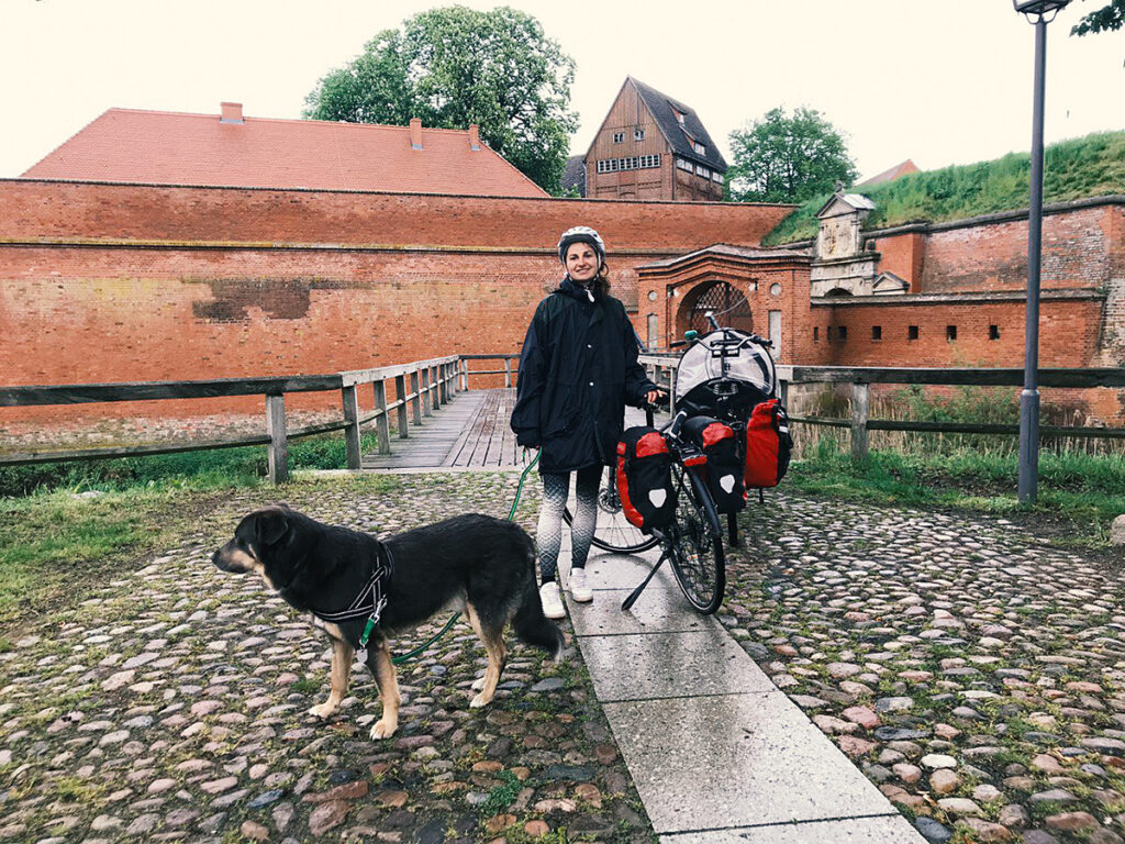 Mit Hund, Lastenrad und Bahn den Elberadwegweg entlang