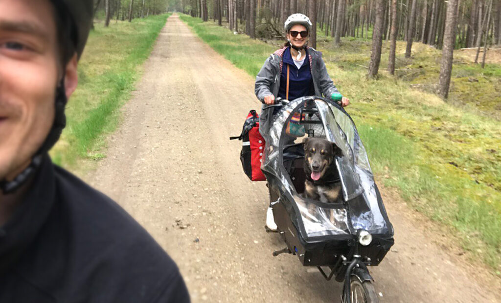 Mit Hund, Lastenrad und Bahn den Elberadwegweg entlang